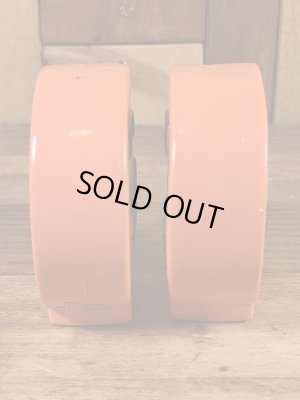 スマイルフェイスのセラミック製の60’sヴィンテージソルト&ペッパー