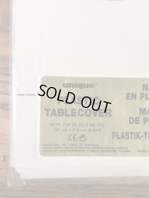 スマイルのビニール製の80年代〜ビンテージテーブルクロス