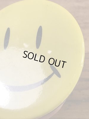 スマイルの金属製の80年代〜ビンテージ缶バッジ