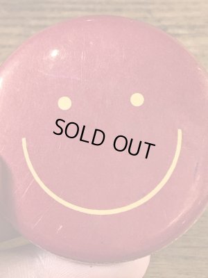 Say It With Buttons社製のスマイルの70〜80年代ビンテージ缶バッジ