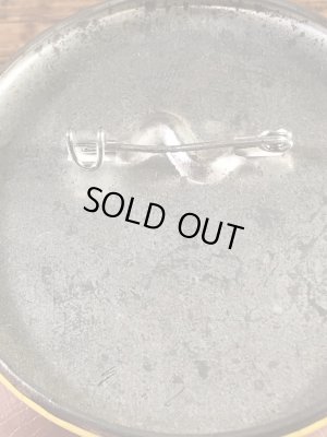 スマイルフェイスの金属製の80’s〜ヴィンテージ缶バッチ