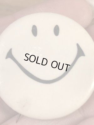 “Glass Head Los Angeles”のスマイルフェイスの70’sヴィンテージ缶バッチ