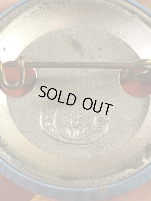 Union Labelの刻印が付いたスマイルフェイスの70’sヴィンテージ缶バッチ