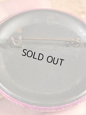 Say It With Buttons社製のスマイルフェイスの70〜80’sヴィンテージ缶バッチ