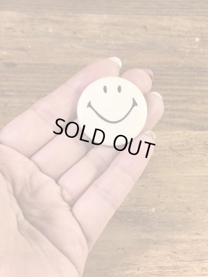 “Glass Head Los Angeles”のスマイルフェイスの70’sヴィンテージ缶バッチ