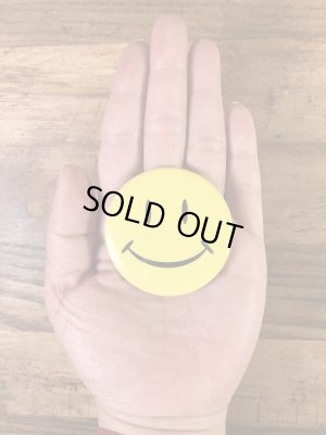 スマイルの金属製の80年代〜ビンテージ缶バッジ