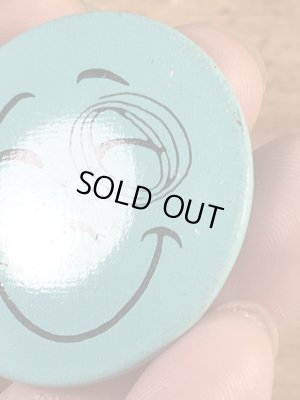 Creative Houseのスマイルフェイスの70’sヴィンテージ缶バッチ