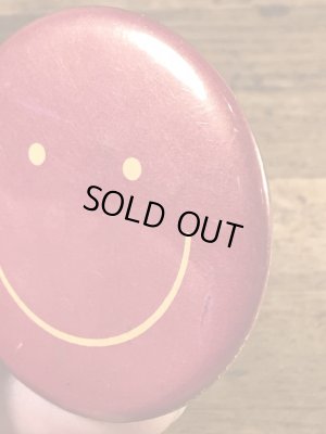 Say It With Buttons社製のスマイルフェイスの70〜80’sヴィンテージ缶バッチ