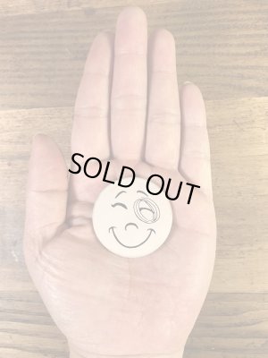 Creative Houseのスマイルの70年代ビンテージ缶バッジ