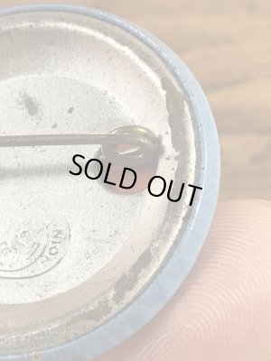 ユニオンラベルの刻印が付いたスマイルの70年代ビンテージ缶バッジ