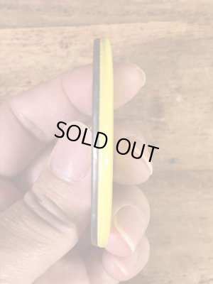 スマイルフェイスの金属製の80’s〜ヴィンテージ缶バッチ