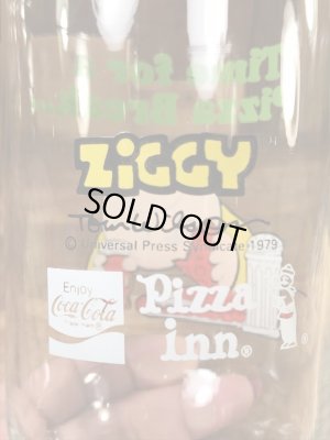 Pizza Innから配布されたジギーの70年代ビンテージガラスコップ