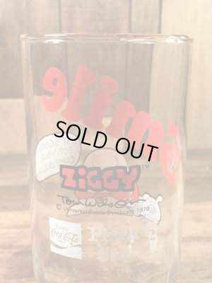 Pizza Innから配布されたジギーの70年代ビンテージガラスコップ