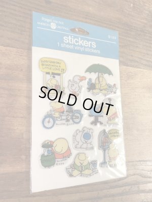 American Greetings社製のジギーの80年代ビンテージプクプクシール