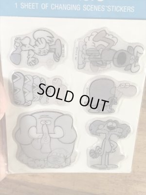 アニマルが描かれたレンチキュラーの80’sヴィンテージパフステッカー