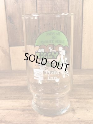 Pizza Innから配布されたジギーの70年代ビンテージガラスコップ