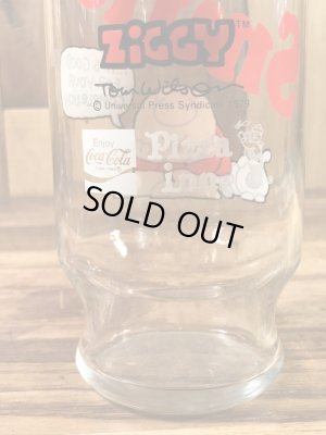 Pizza Innから配布されたZiggyの70'sヴィンテージグラス