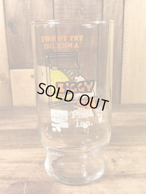 Pizza Innから配布されたジギーの70年代ビンテージガラスコップ