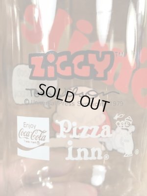 Pizza Innから配布されたジギーの70年代ビンテージガラスコップ