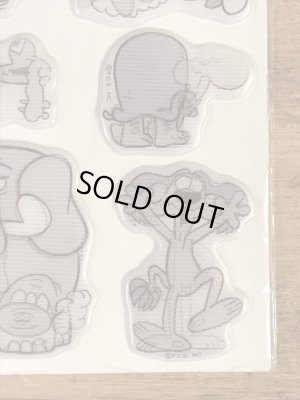 アニマルが描かれたレンチキュラーの80’sヴィンテージパフステッカー