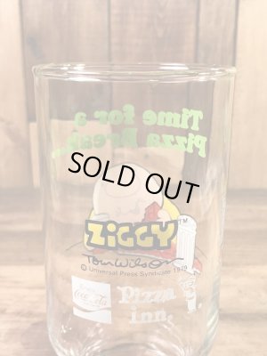 Pizza Innから配布されたジギーの70年代ビンテージガラスコップ