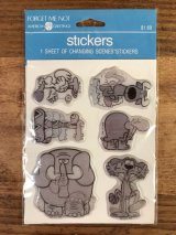 American Greetings “Animal Lenticular” Vinyl Puff Stickers　レンチキュラー　ビンテージ　パフステッカー　プクプクシール　80年代