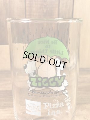 Pizza Innから配布されたジギーの70年代ビンテージガラスコップ