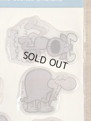 アニマルが描かれたレンチキュラーの80’sヴィンテージパフステッカー