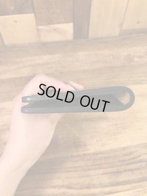 フラワーとカメが描かれたヒッピー調の70’sヴィンテージレザーウォレット