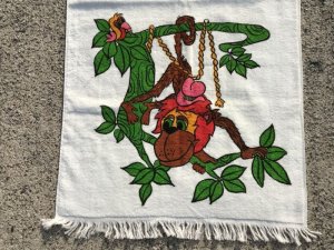 Cannon社製のファニーなモンキーの70’sヴィンテージタオル