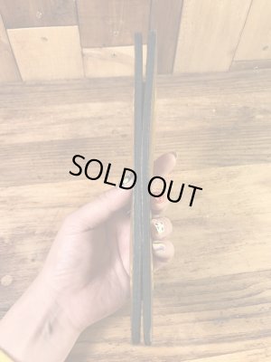 花と亀のヒッピー調の70年代ビンテージ革財布