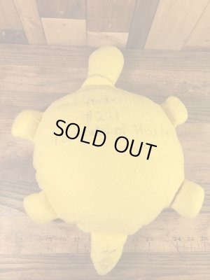 フラワー柄の亀の70’sヴィンテージプラッシュドール