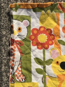 他の写真2: Animal Flower Quilting Fabric　アニマル＆フラワー　ビンテージ　ファブリック　キルティング　70年代