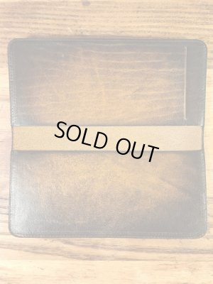 花と亀のヒッピー調の70年代ビンテージ革財布