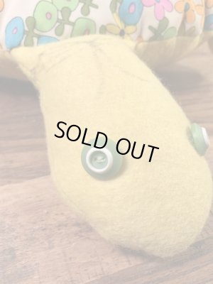 花柄のカメの70年代ビンテージクッションドール