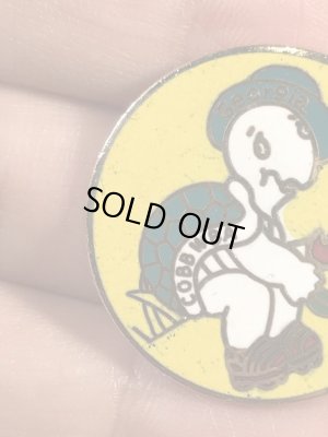 ワールドベースボールアソシエーションのカメの70〜80年代ビンテージメタルバッジ