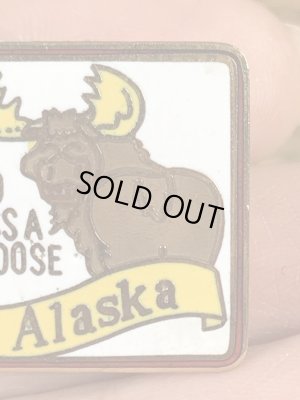 トナカイのアラスカの70〜80年代ビンテージピンバッジ