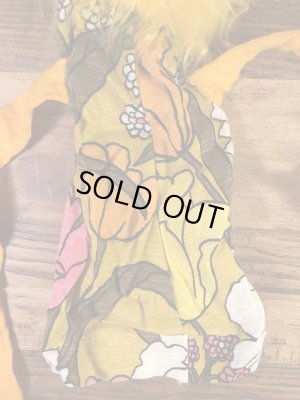 ヒッピー調のモンスターの70年代ビンテージパペットドール