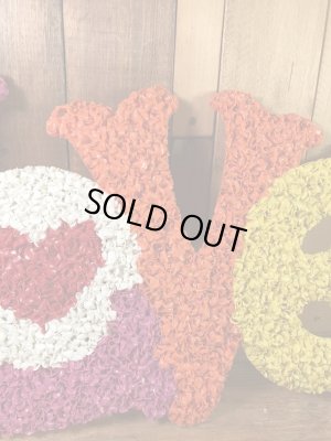 Loveのポップコーンアートの70'sヴィンテージウォールデコレーション