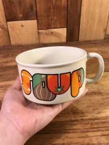 他の写真3: Vegetable “Soup” Ceramic Soup Mug　ベジタブル　ビンテージ　スープマグ　70年代