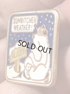 アラスカのスーベニア物の70~80’sヴィンテージピンズ