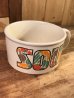 野菜の陶器製の70年代ビンテージスープマグカップ