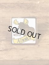 Alaska “Reindeer” Souvenir Metal Pins　アラスカ　ビンテージ　ピンバッジ　スーベニア　ピンズ　70〜80年代