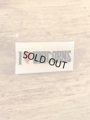 アイラブユニコーンと書かれた70〜80年代ビンテージエナメルピンバッジ