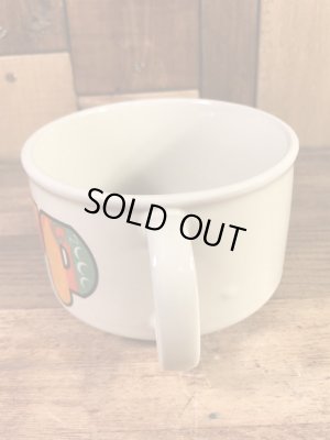 ベジタブルの柄のセラミック製の70’sヴィンテージスーパーマグ