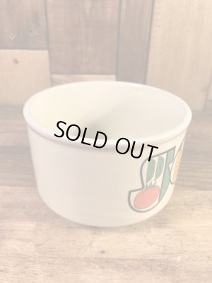 ベジタブルの柄のセラミック製の70’sヴィンテージスーパーマグ