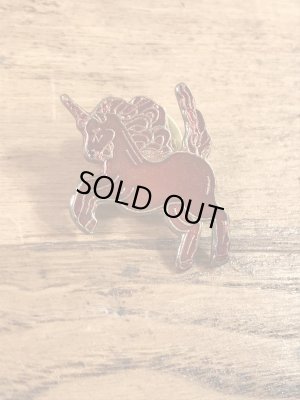 ユニコーンのエナメル加工の70〜80年代ビンテージピンバッジ