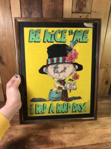 他の写真3: “Be Nice To Me...” Hippie Art Picture Frame　ヒッピーアート　ビンテージ　ピクチャーフレーム　70年代