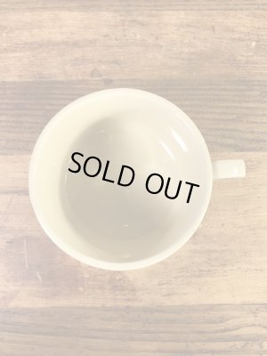 野菜の陶器製の70年代ビンテージスープマグカップ