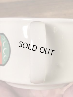 野菜の陶器製の70年代ビンテージスープマグカップ